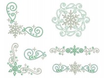 Stickserie - Snow Swirls